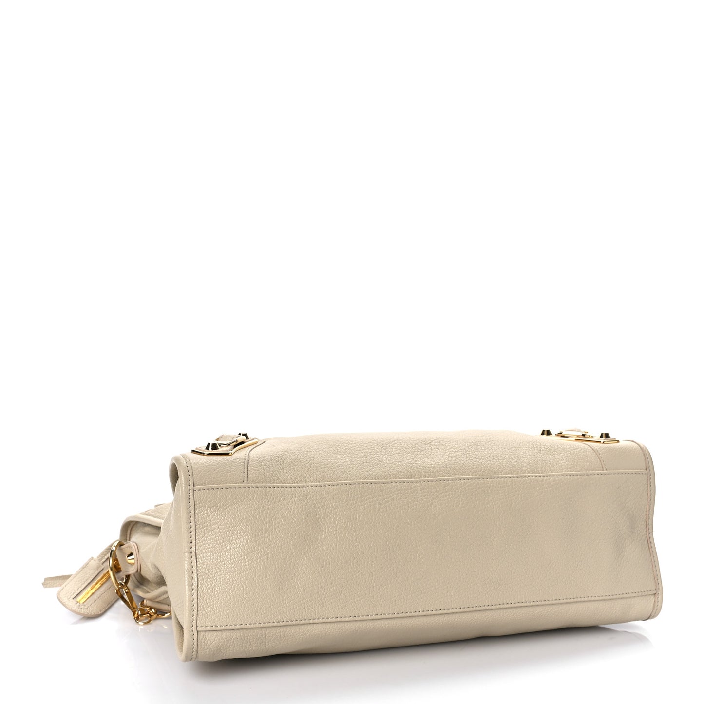 Chevre Gold Metallic Edge Hardware City Beige Tapioca