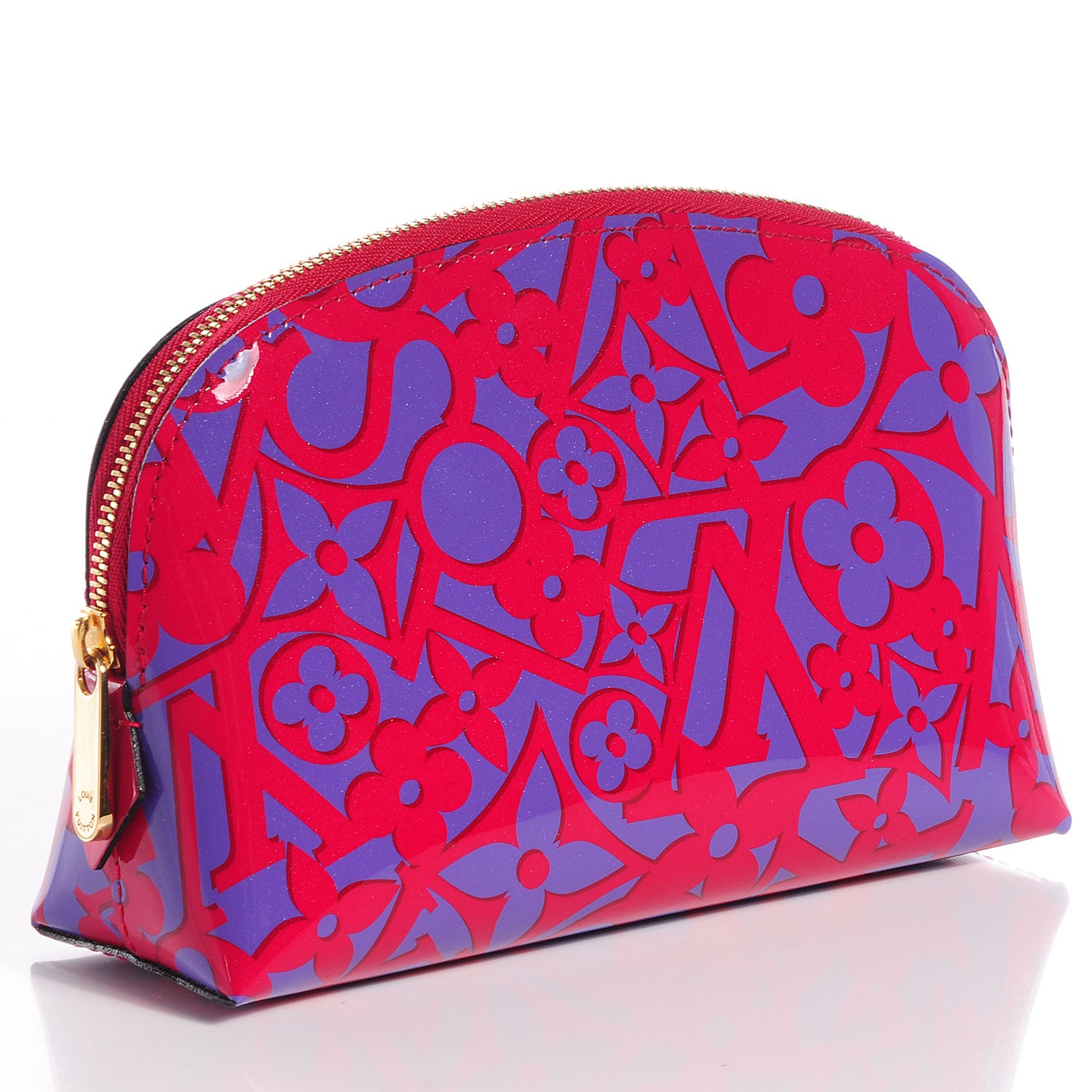 Louis Vuitton Patent Sweet Monogram Cosmetic Pouch Rose Indien 3 of 8