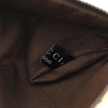 Gucci GG Monogram Web Double Pocket Belt Bag Dark Brown 8 of 13