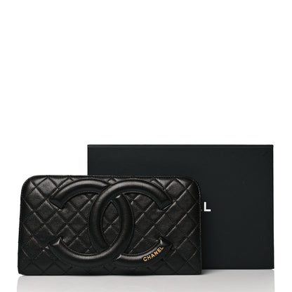 Chanel Lambskin Quilted Coco Midnight Clutch Black 10 of 10