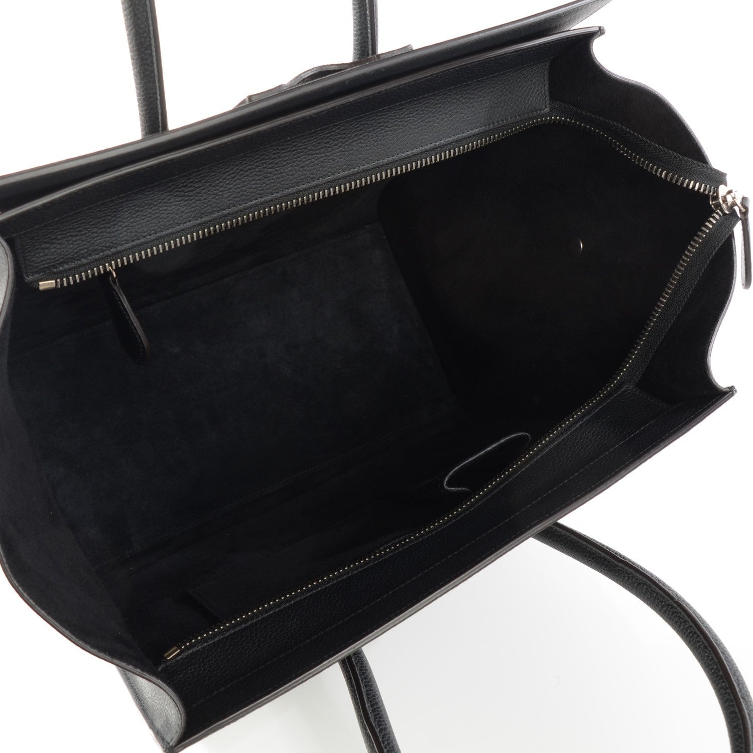Celine Drummed Calfskin Mini Luggage Black 6 of 8