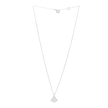 Bulgari 18K White Gold Diamond Divas' Dream Pave Necklace 3 of 4