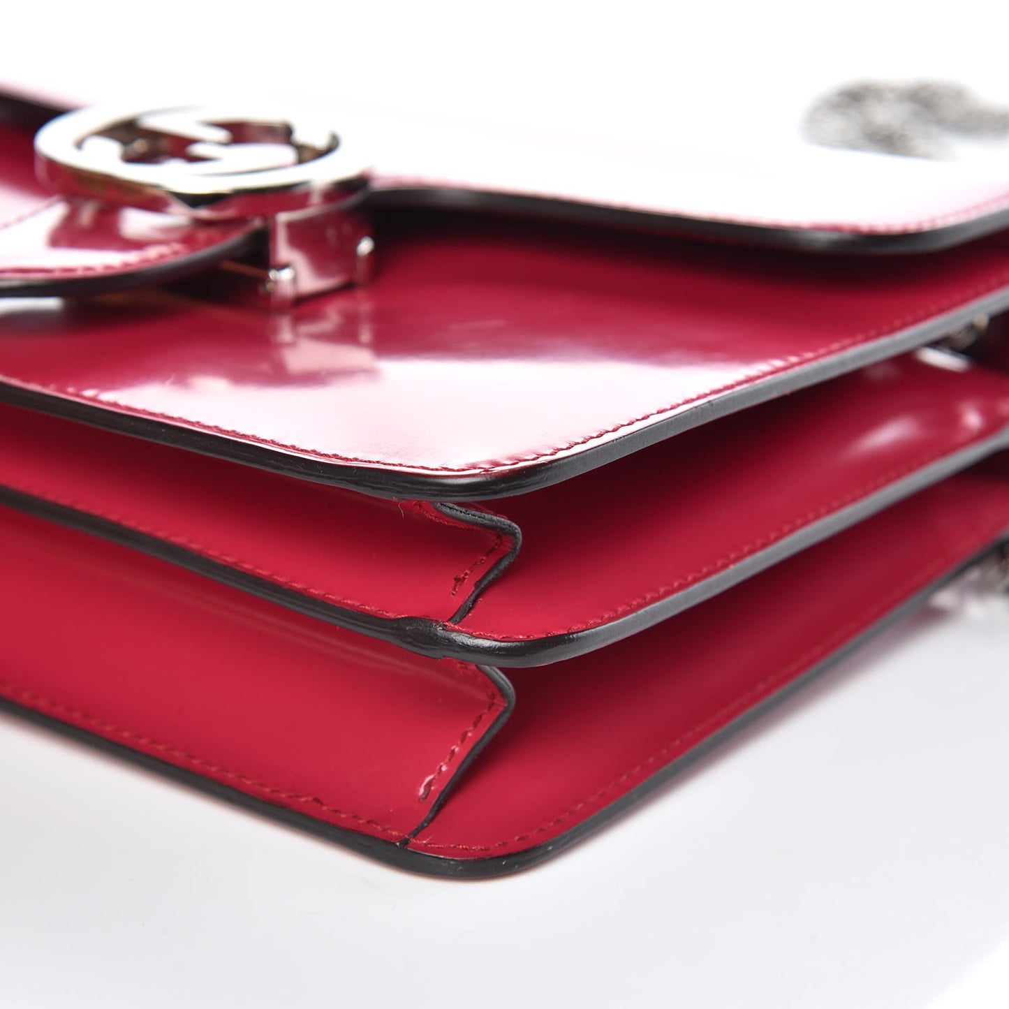 Shade Lux Calfskin Small Interlocking G Shoulder Bag Petunia