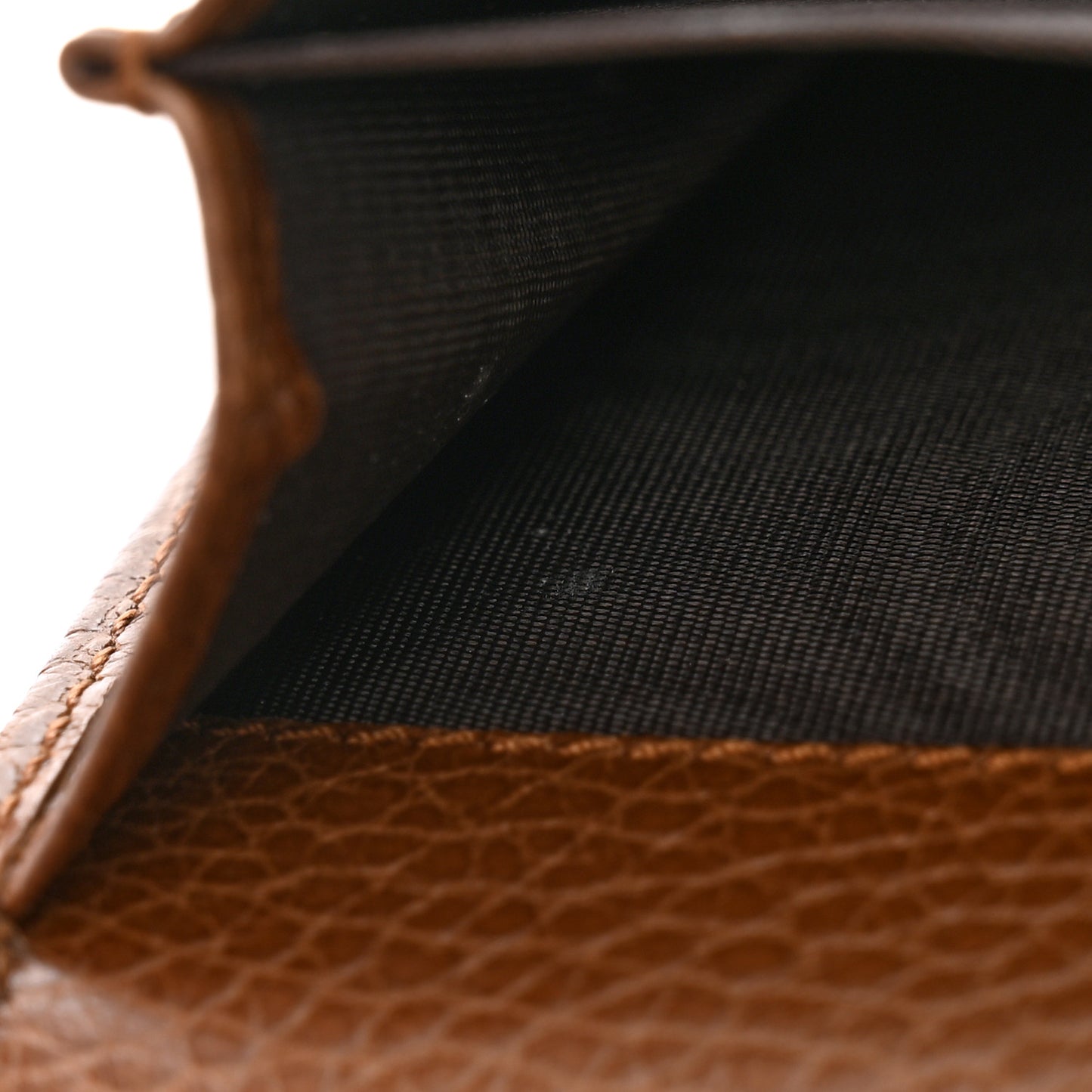 Monogram Metal Bar Continental Flap Wallet Beige Ebony Dark Brown