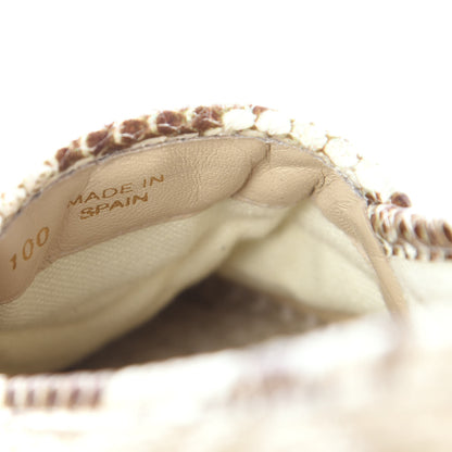 Gucci Straw Elaphe Matelasse GG Marmont Espadrilles 40 Natural Cream Brown 10 of 10