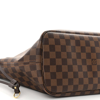 Louis Vuitton Damier Ebene Neo Neverfull MM Rose Ballerine 9 of 11