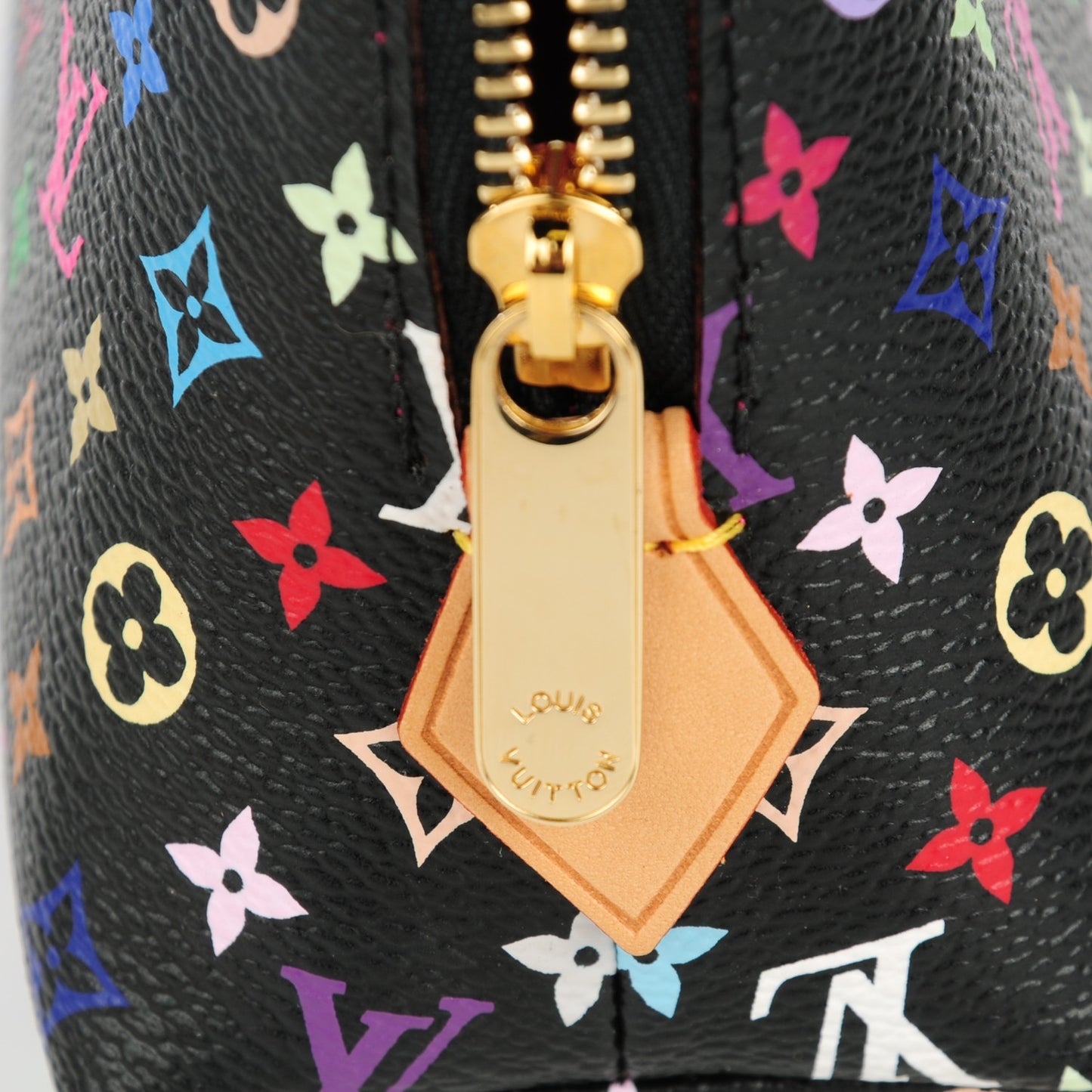 Monogram Multicolor Cosmetic Pouch Black Grenade