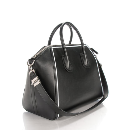 Givenchy Calfskin Medium Contrasted Frame Antigona Black 3 of 7