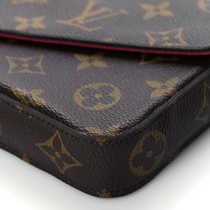 Louis Vuitton Monogram Pochette Felicie Chain Wallet Fuchsia 10 of 10