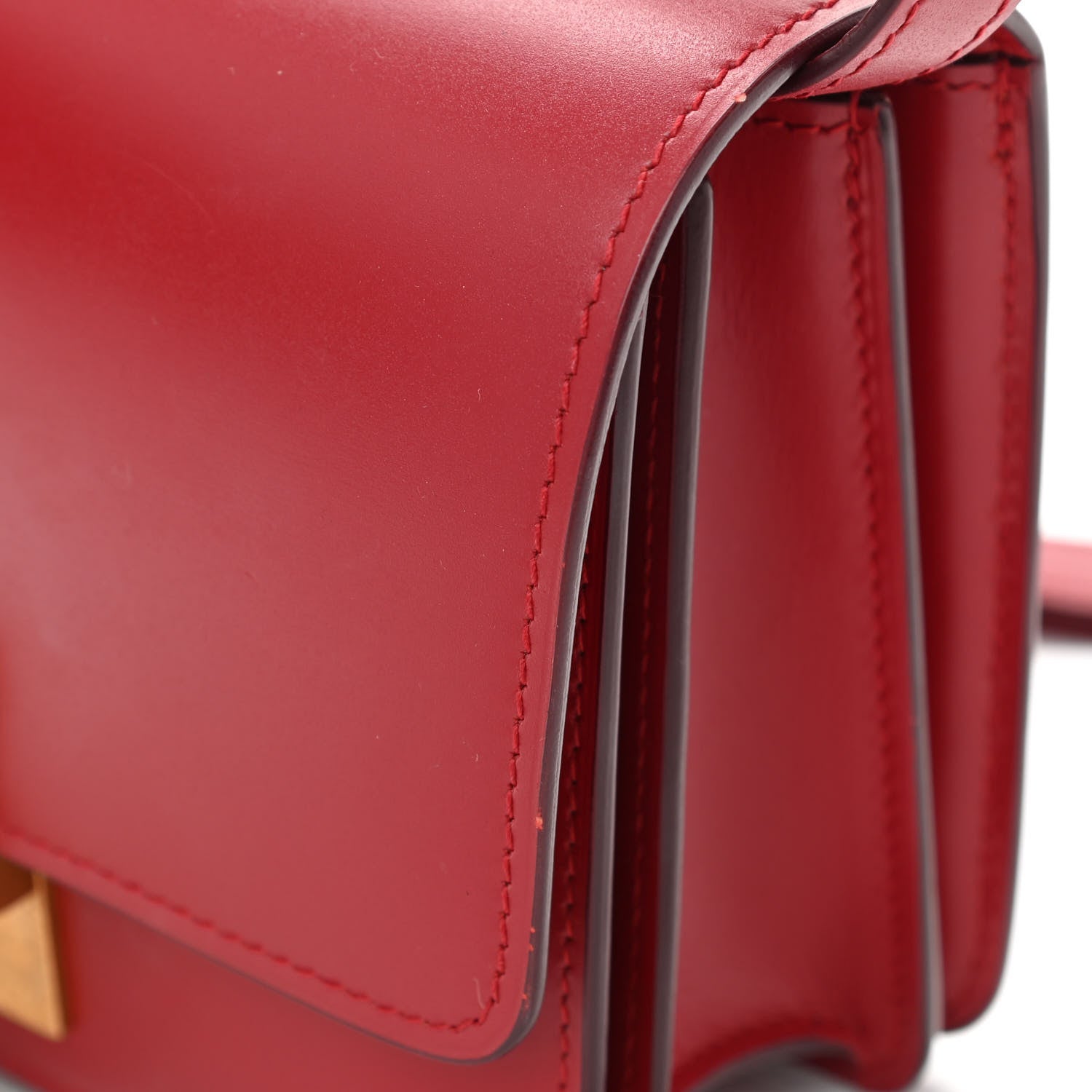 Celine Box Calfskin Small Classic Box Flap Bag Red 14 of 14