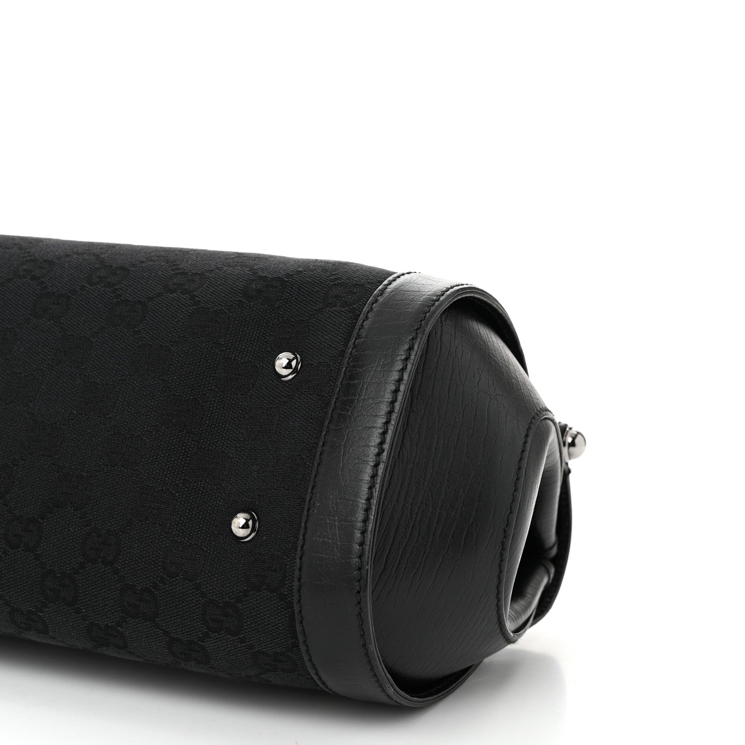 Gucci Monogram Bamboo Bullet Bag Black 10 of 10