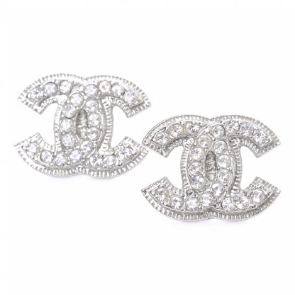 Chanel Crystal CC Logo Earrings 1 of 5