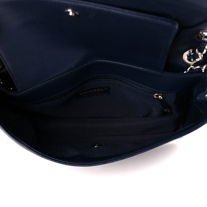 Chanel Sheepskin Quilted Vintage Mademoiselle Flap Dark Navy 5 of 13