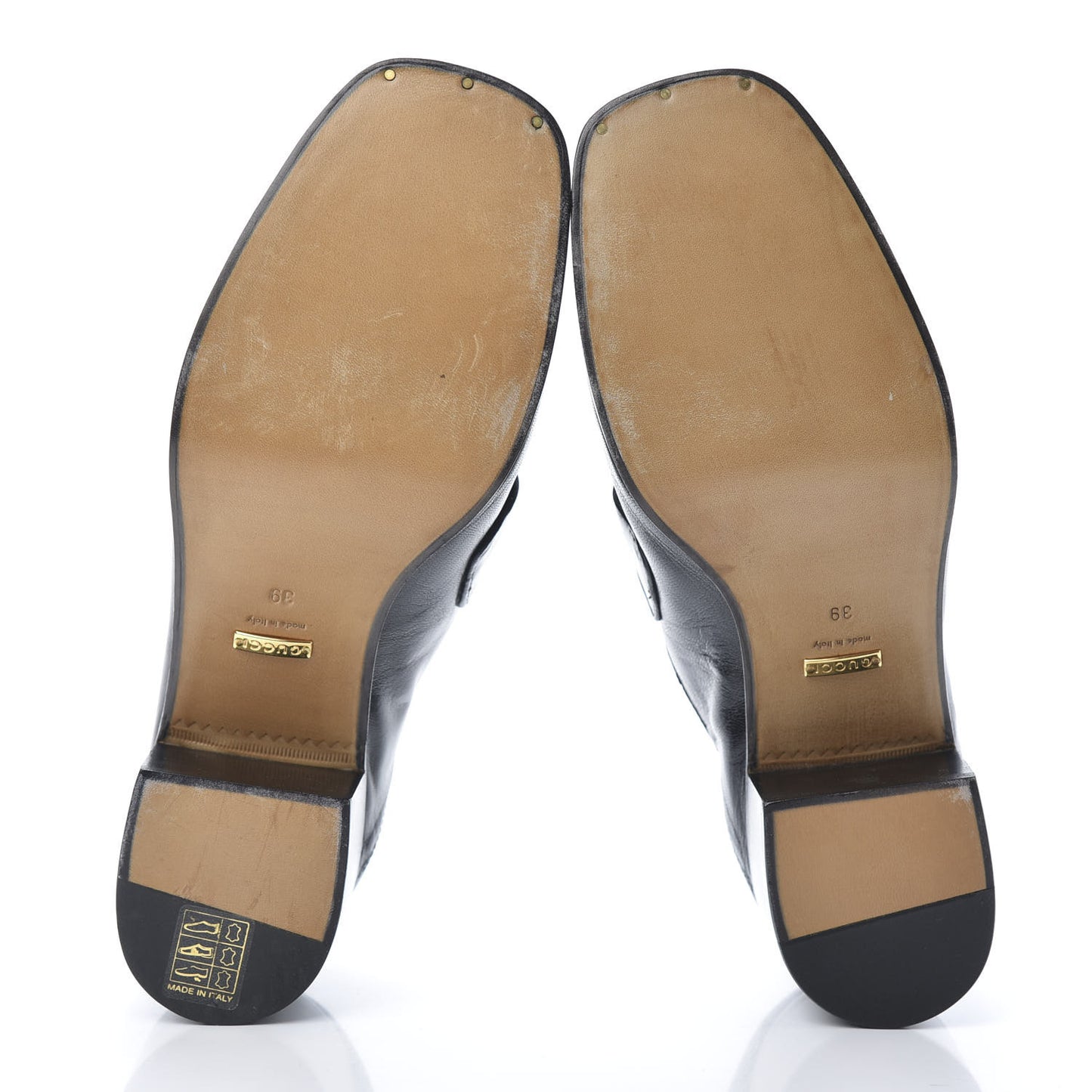 Lambskin Union Jack Horsebit Loafer Pumps 39 Black