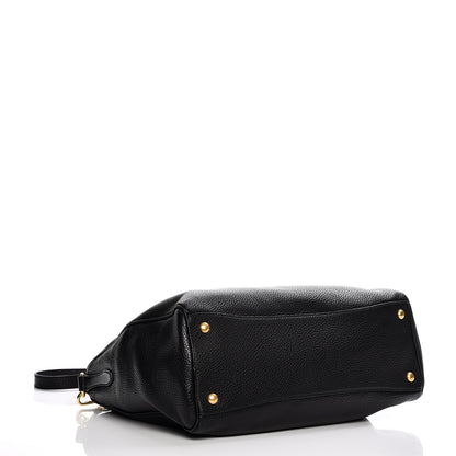 Prada Vitello Daino Tote Nero Black 5 of 13