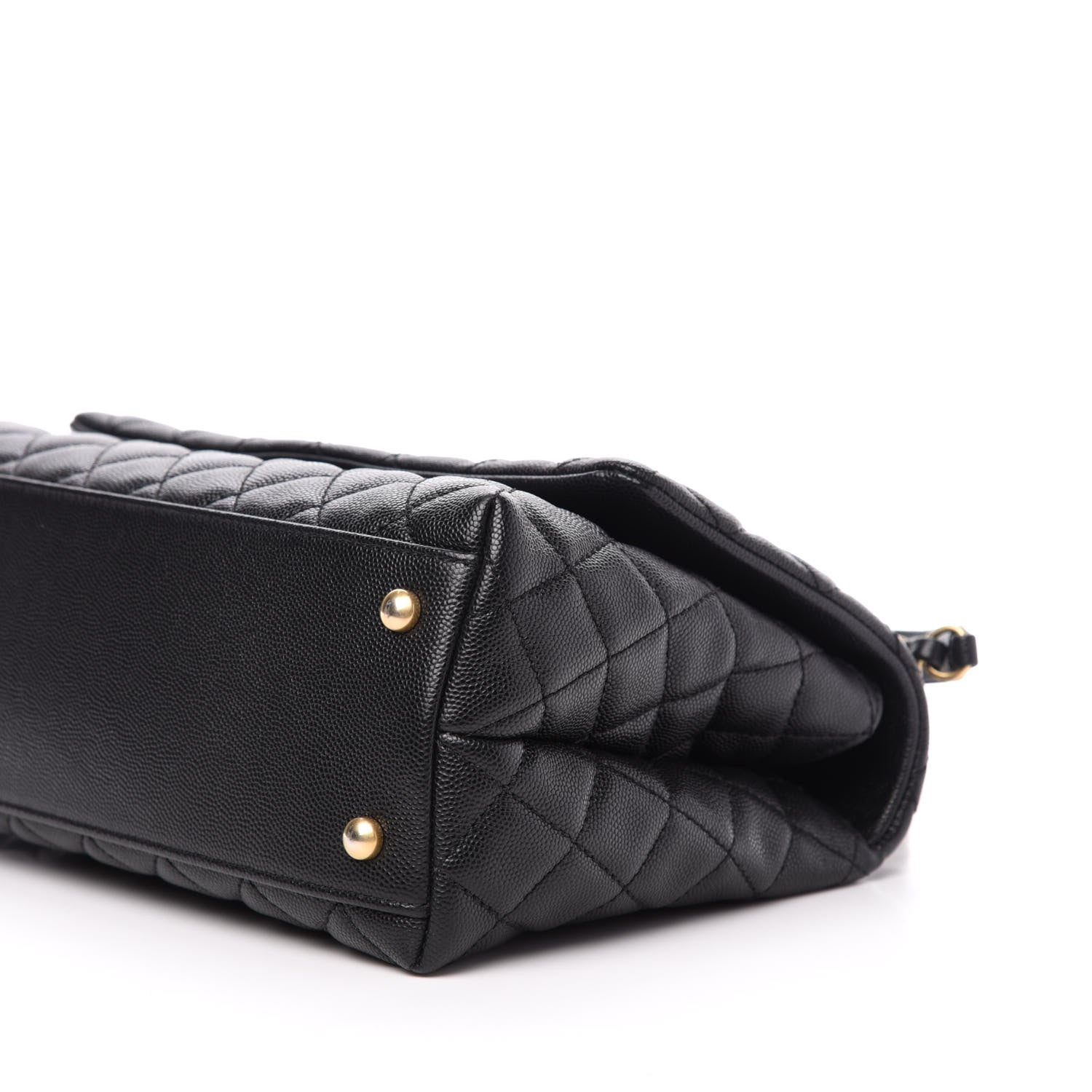 Chanel Caviar Quilted Small Coco Handle Flap Black 9 of 11