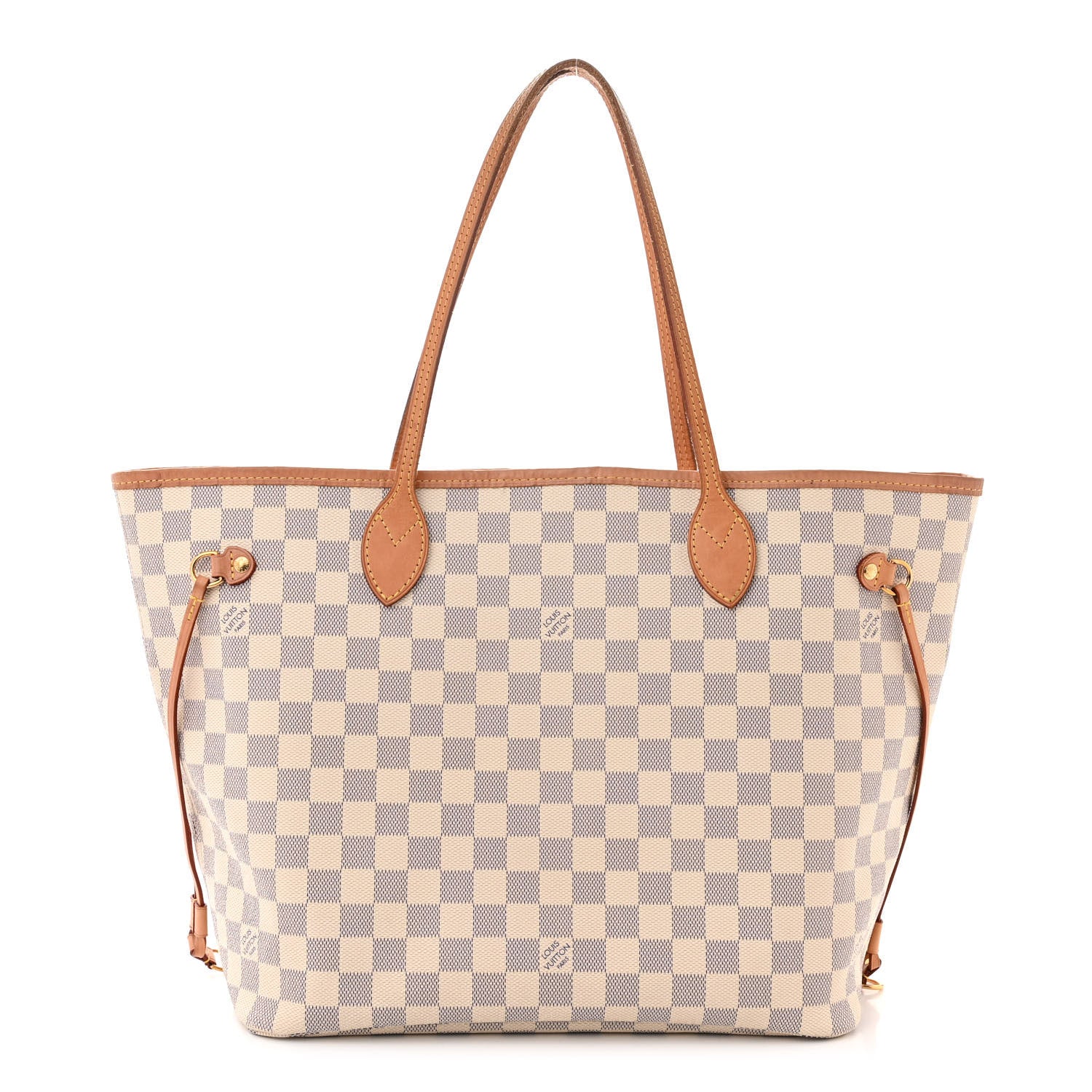 Louis Vuitton Damier Azur Neo Neverfull MM Rose Ballerine 1 of 10