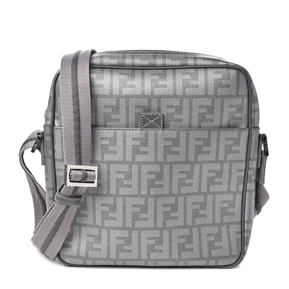 Fendi Zucca Spalmati Messenger Bag Grey 1 of 9