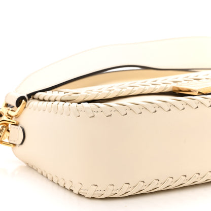 Fendi Vitello King Ceylon Woven Baguette White Ice 8 of 9