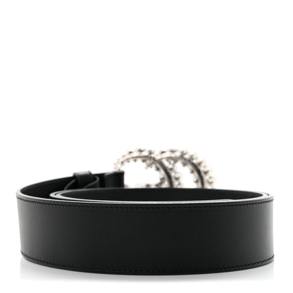 Gucci Calfskin Crystal Double G 40mm Belt 105 42 Black 2 of 6