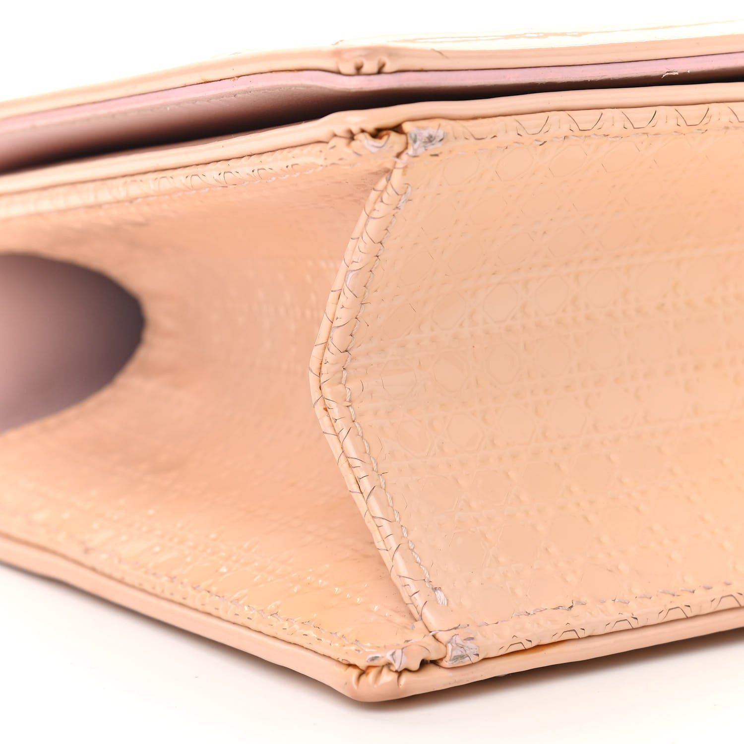 Christian Dior Patent Micro-Cannage Small Diorama Flap Bag Pink 8 of 22