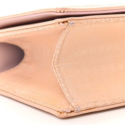 Christian Dior Patent Micro-Cannage Small Diorama Flap Bag Pink 8 of 22