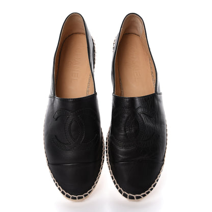 Chanel Lambskin CC Espadrilles 40 Black 5 of 11