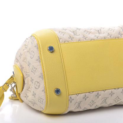 Louis Vuitton Monogram Denim Speedy Round Yellow 10 of 12