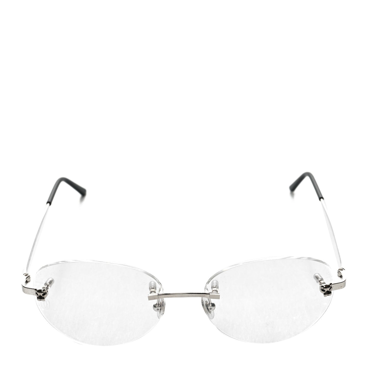 Panthere De Cartier Eyeglasses Silver