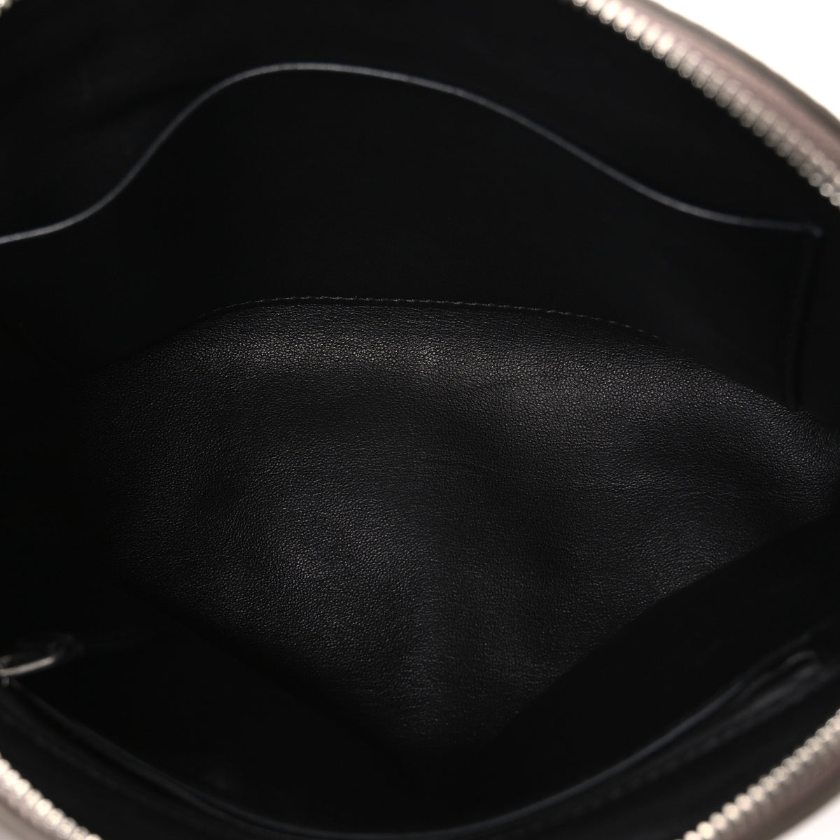 Grained Calfskin Annie E/W Crossbody Bag Smoked Taupe