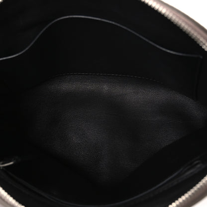 The Row Grained Calfskin Annie E/W Crossbody Bag Smoked Taupe 5 of 9