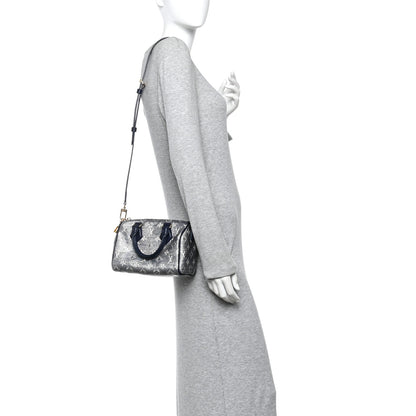 Louis Vuitton Monoglam Speedy Bandouliere 20 Blue 2 of 10