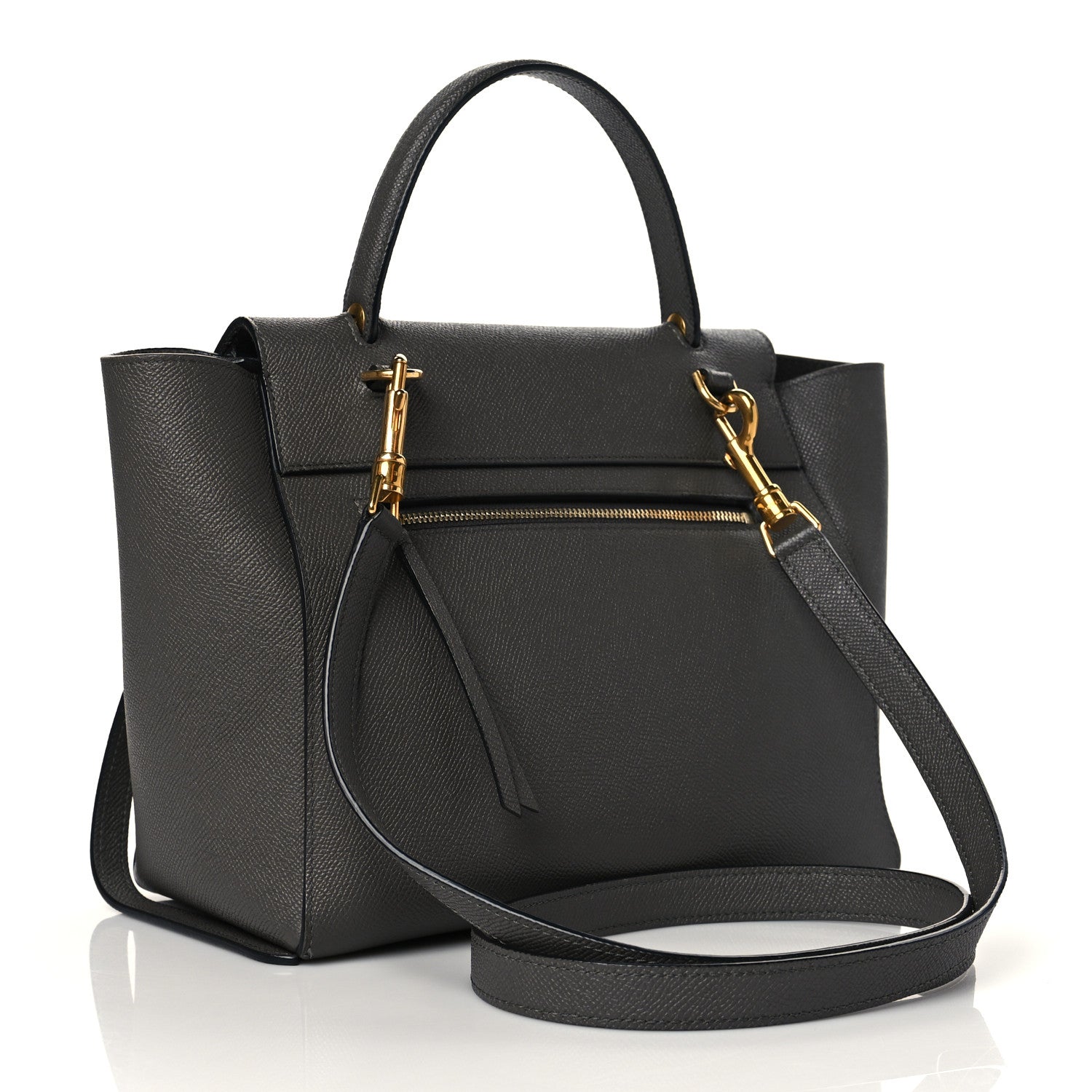 Celine Grained Calfskin Micro Belt Bag Grey 3 of 10