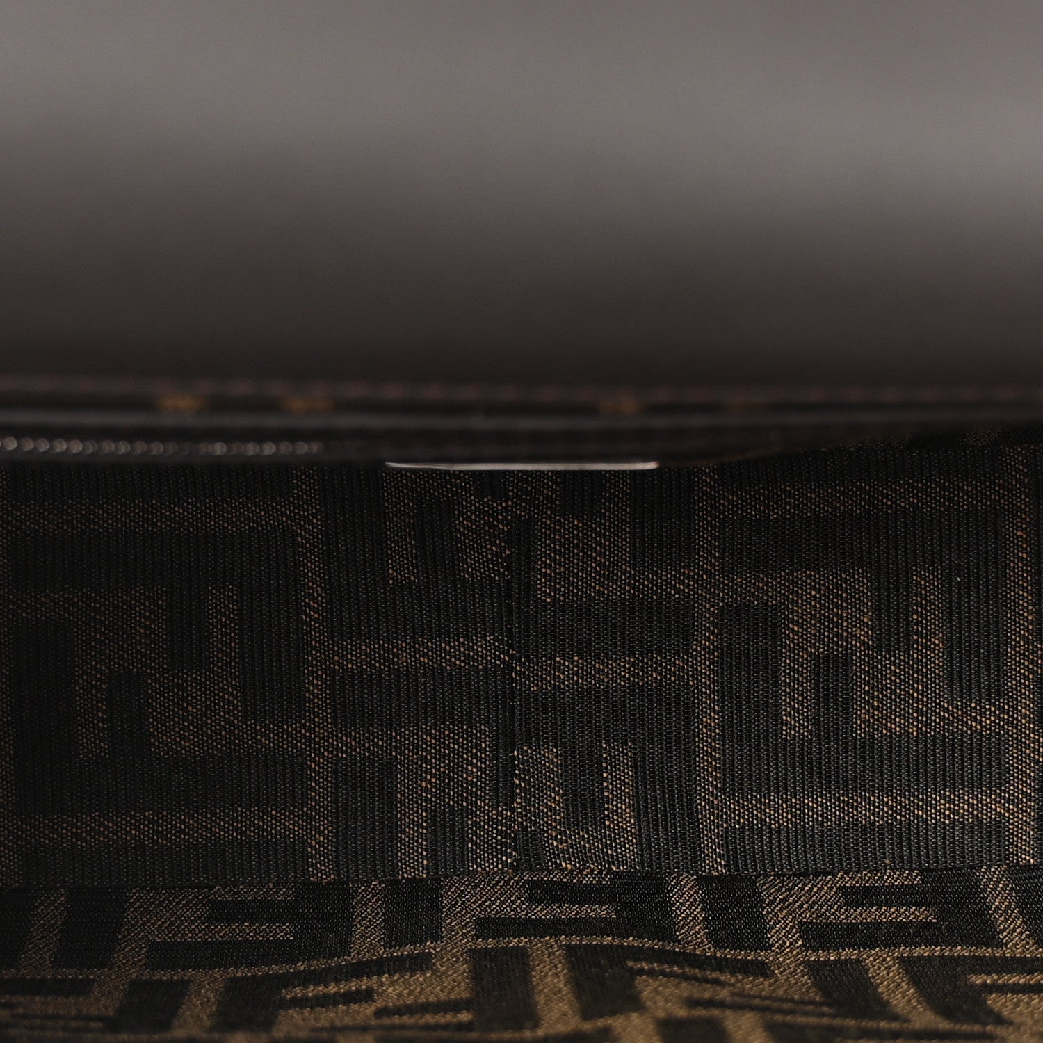 Fendi Fabric Jacquard FF 1974 Crystal Embellished Baguette Tobacco Moro Multicolor 5 of 10