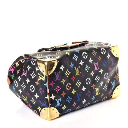 Louis Vuitton Monogram Multicolor Speedy 30 Black 4 of 10