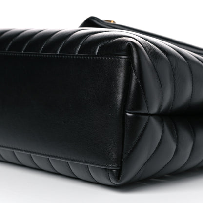 Saint Laurent Calfskin Y Quilted Monogram Medium Loulou Chain Satchel Black 14 of 15