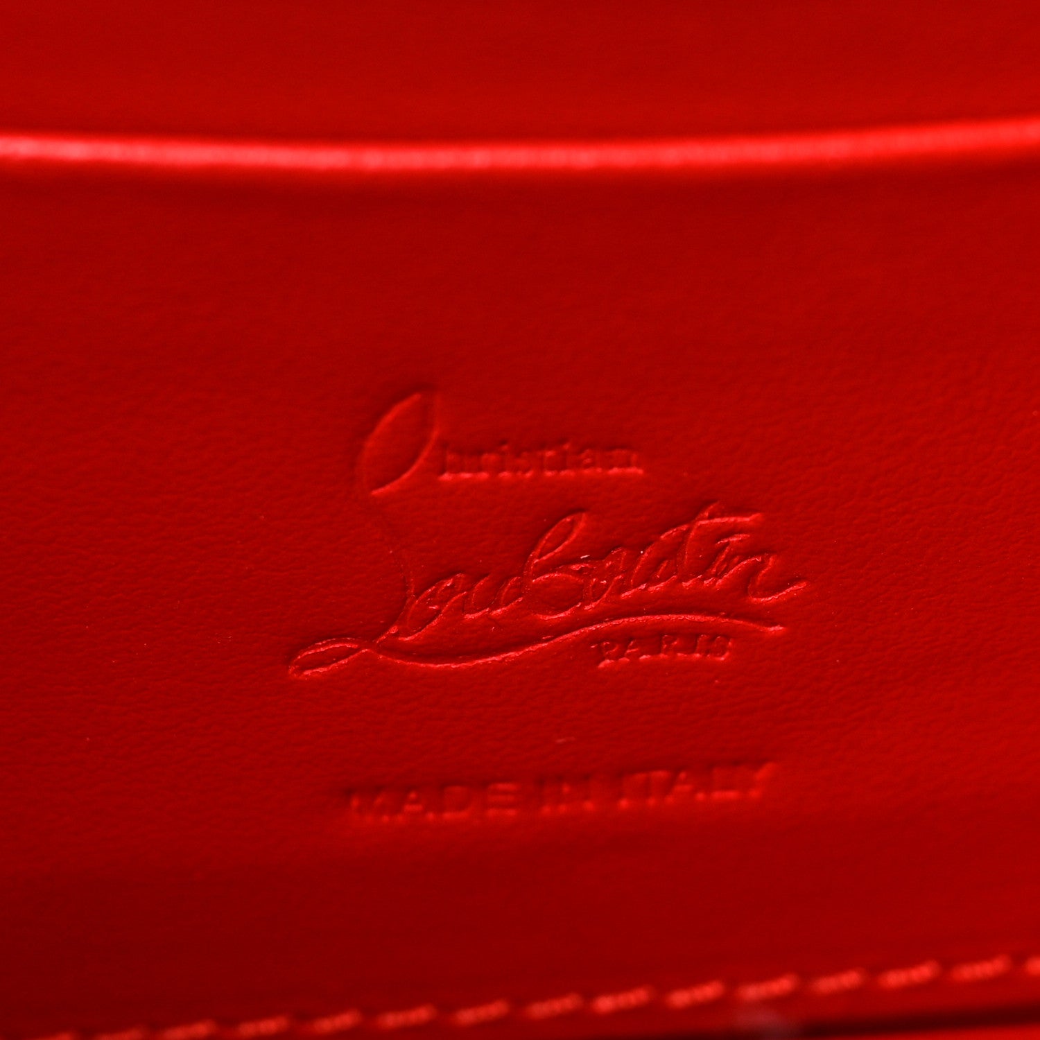 Christian Louboutin Patent Calfskin Mini Elisa Baguette Nougat 5 of 6