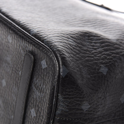 MCM Visetos Medium Anya Zip Top Shopper Tote Black 12 of 15