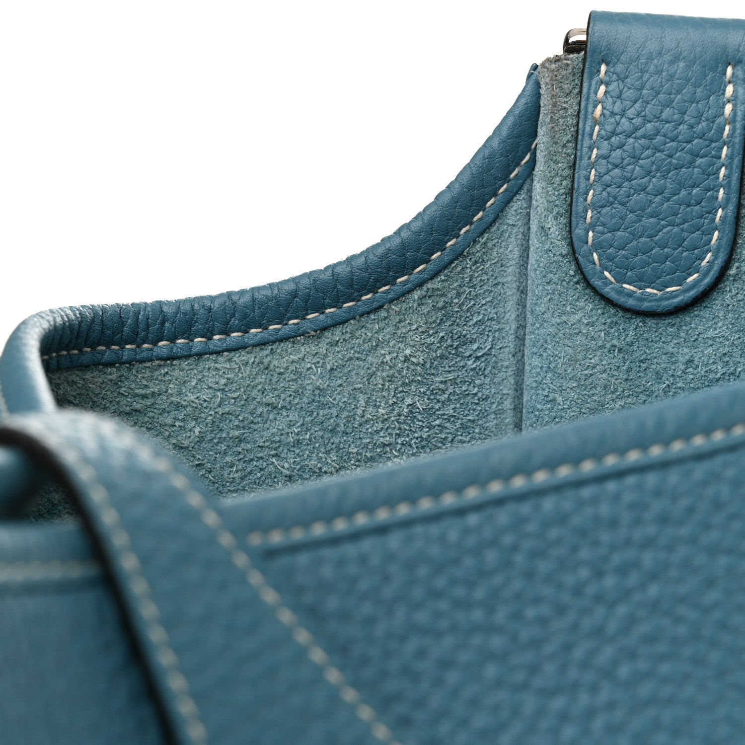 Hermes Taurillon Clemence Evelyne PM Blue Jean 15 of 15