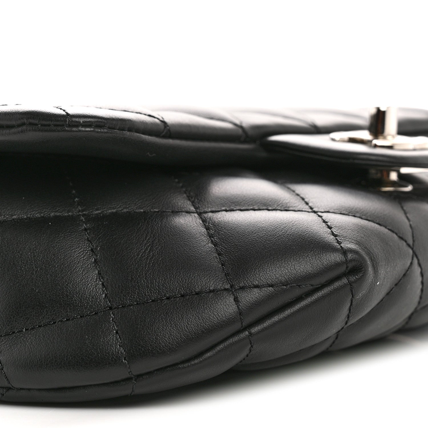Chanel Calfskin Quilted CC Uniform Flap Belt Bag Black 9 of 10