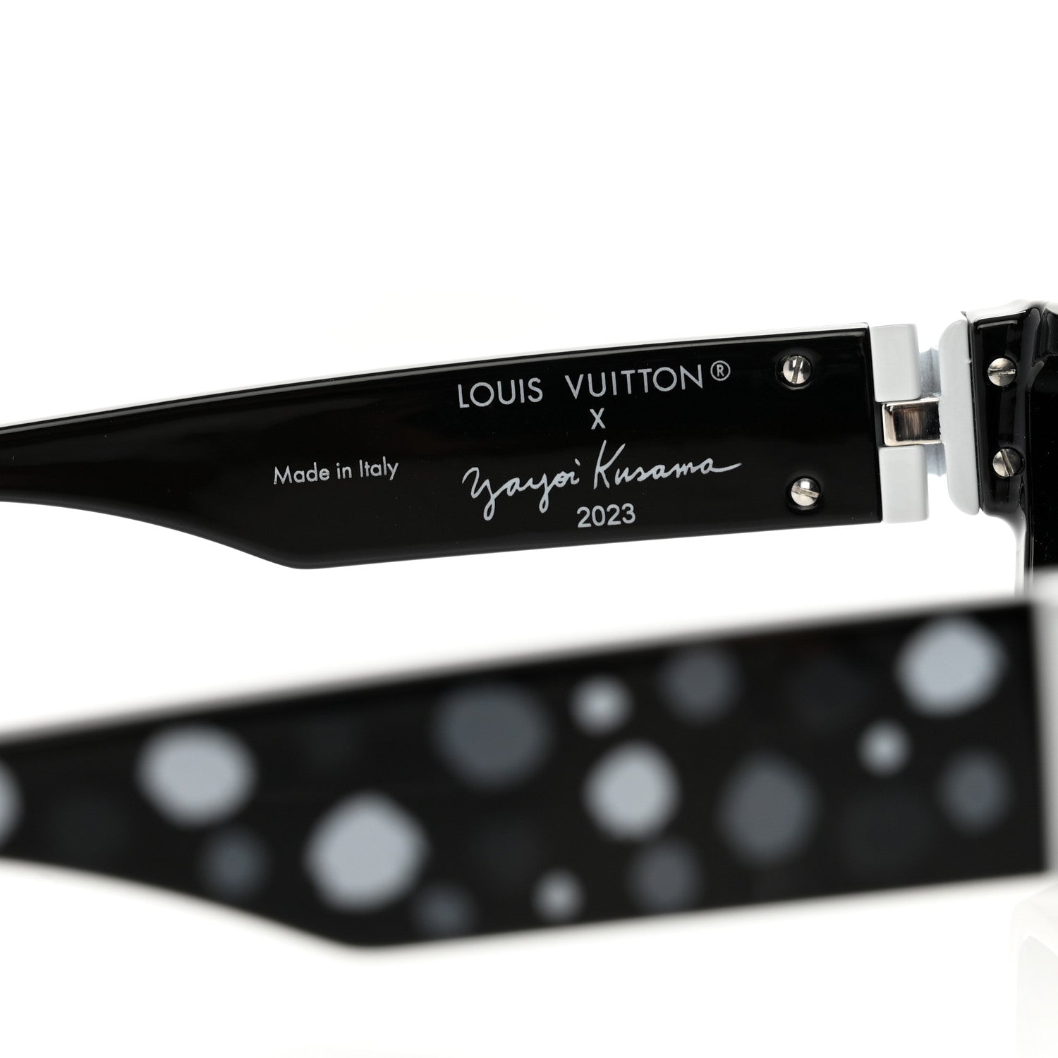 Louis Vuitton LV X YK Painted Dots 1.1 Millionaires Sunglasses Z1904W Black 6 of 10