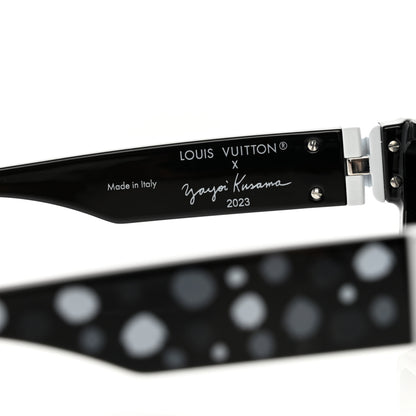 Louis Vuitton LV X YK Painted Dots 1.1 Millionaires Sunglasses Z1904W Black 6 of 10