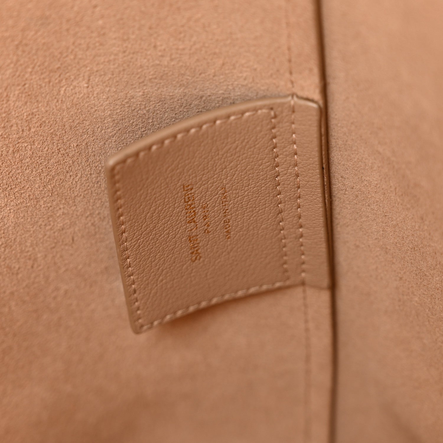 Saint Laurent Calfskin Large Shopping Tote Dark Beige 7 of 12