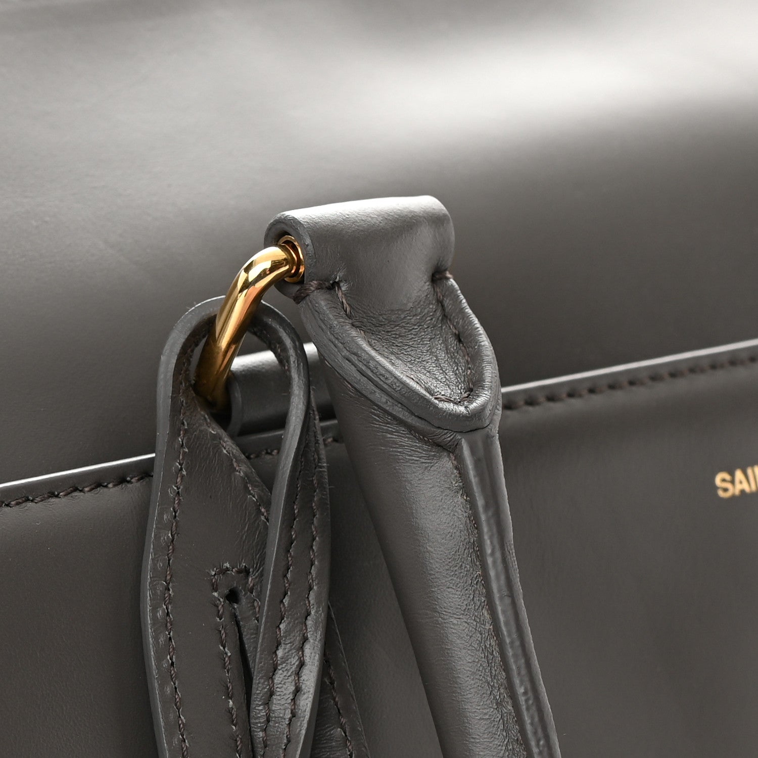 Saint Laurent Calfskin Classic Duffle 12 Earth 15 of 15