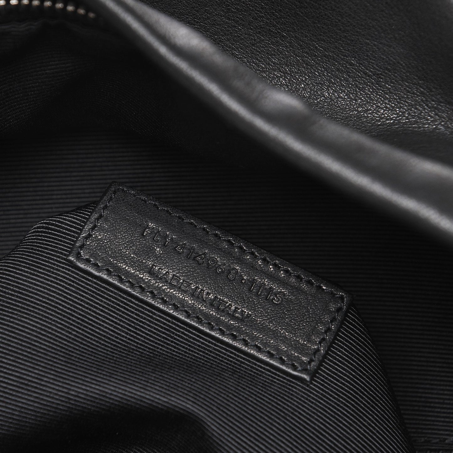 Lambskin Delave Fringe Backpack Black