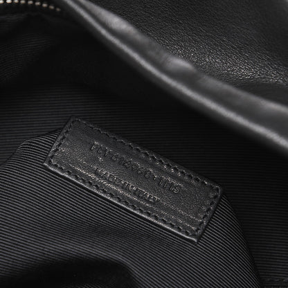 Saint Laurent Lambskin Delave Fringe Backpack Black 8 of 8