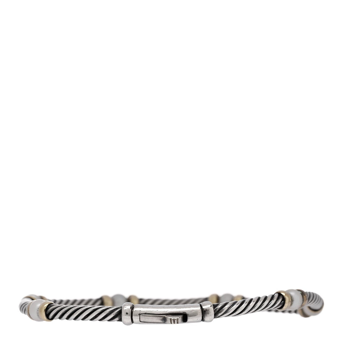 Sterling Silver 14K Yellow Gold Pearl 5mm Hampton Bracelet