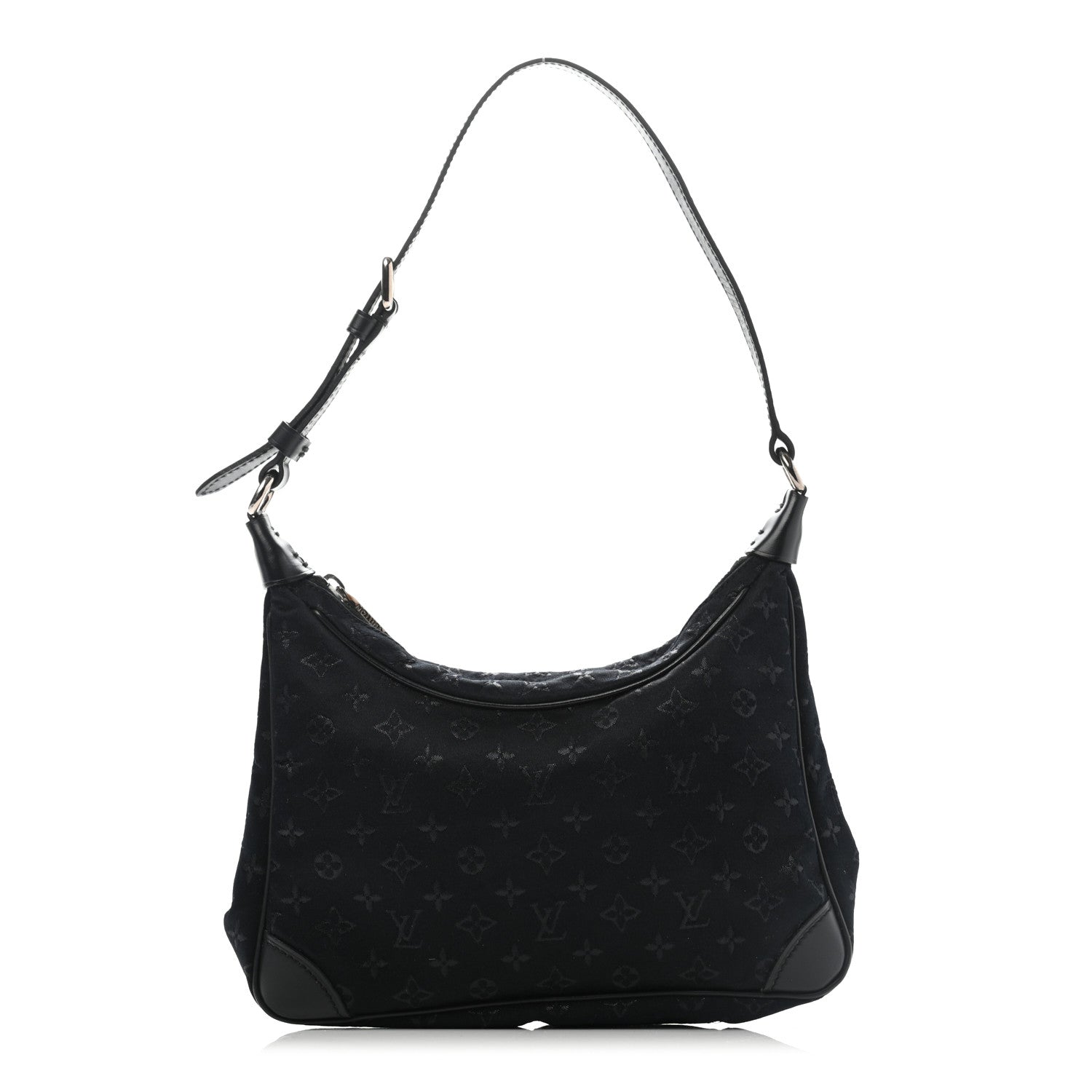 Louis Vuitton Satin Monogram Little Boulogne Black 1 of 7