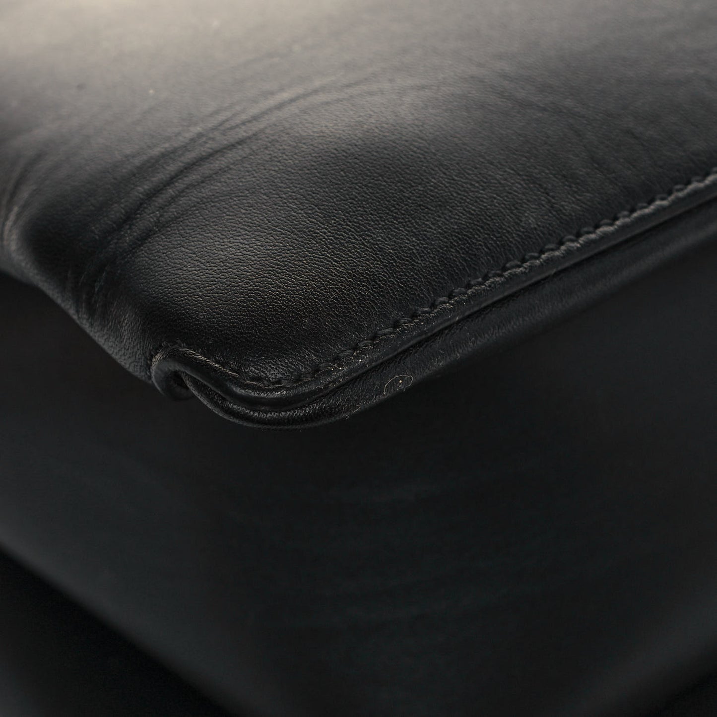 New Calfskin Medium Ingrid Top Handle Bag Black