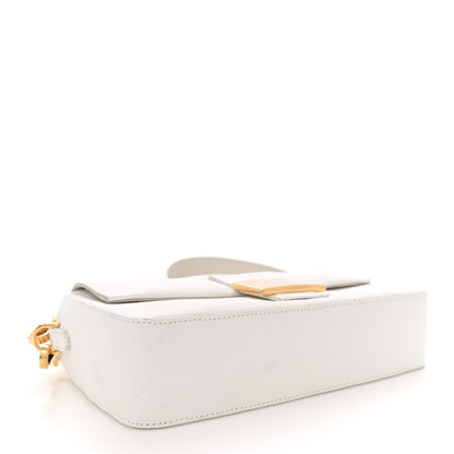 Fendi Linen Canvas Vitello King Painting Baguette With Marker Kit White 5 of 16